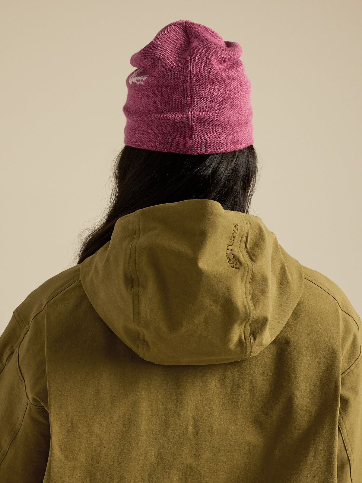 Bird Head Toque Lt Renegade / Rose Back View