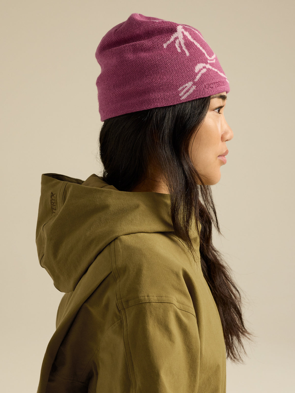 Bird Head Toque Lt Renegade / Rose Side View