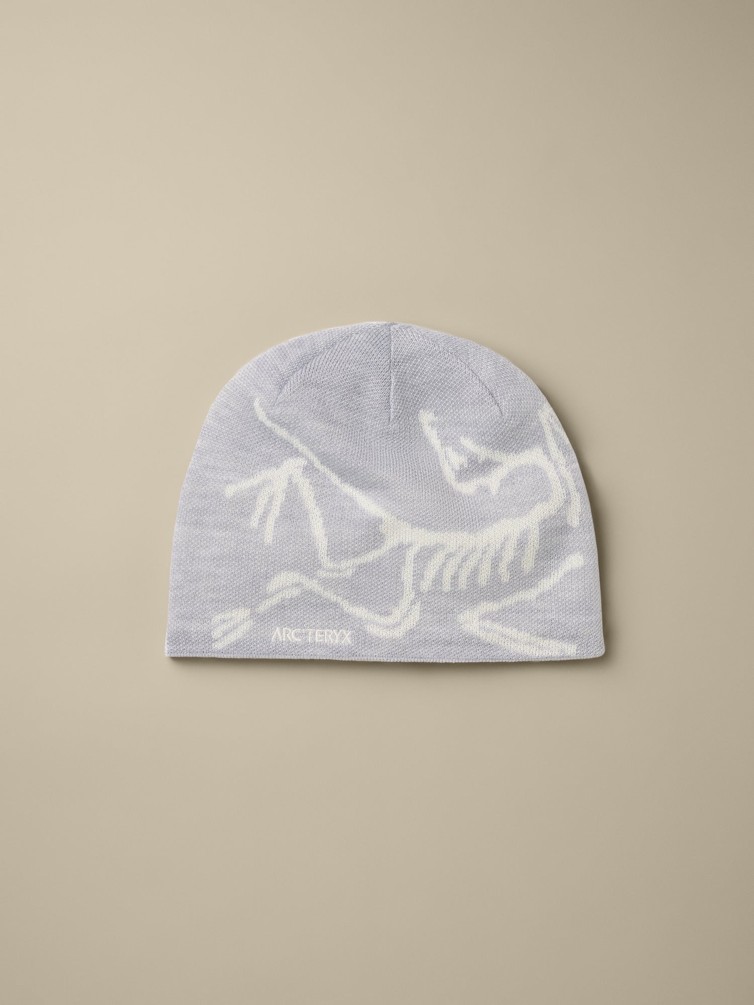 A close-up of the real Bird Head Toque fabric in Solitude / Arctic Silk