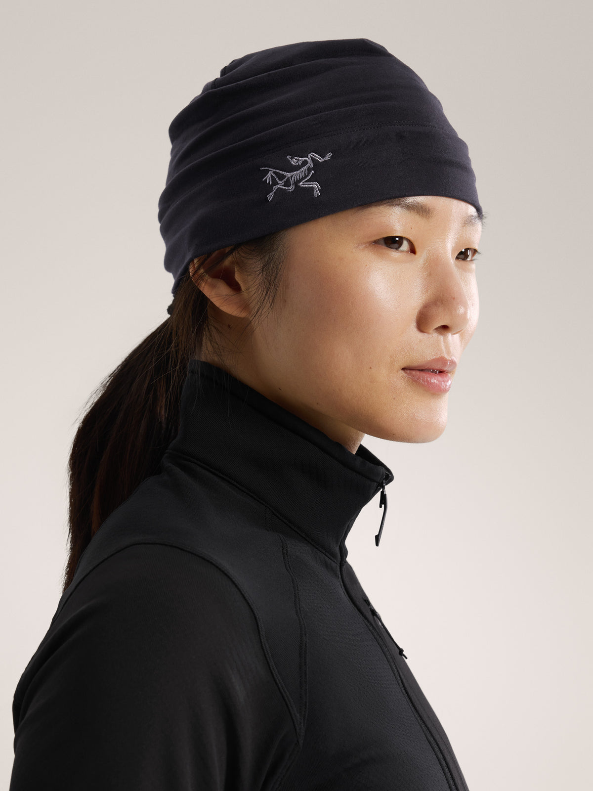Rho Synthetic Toque Black Side View