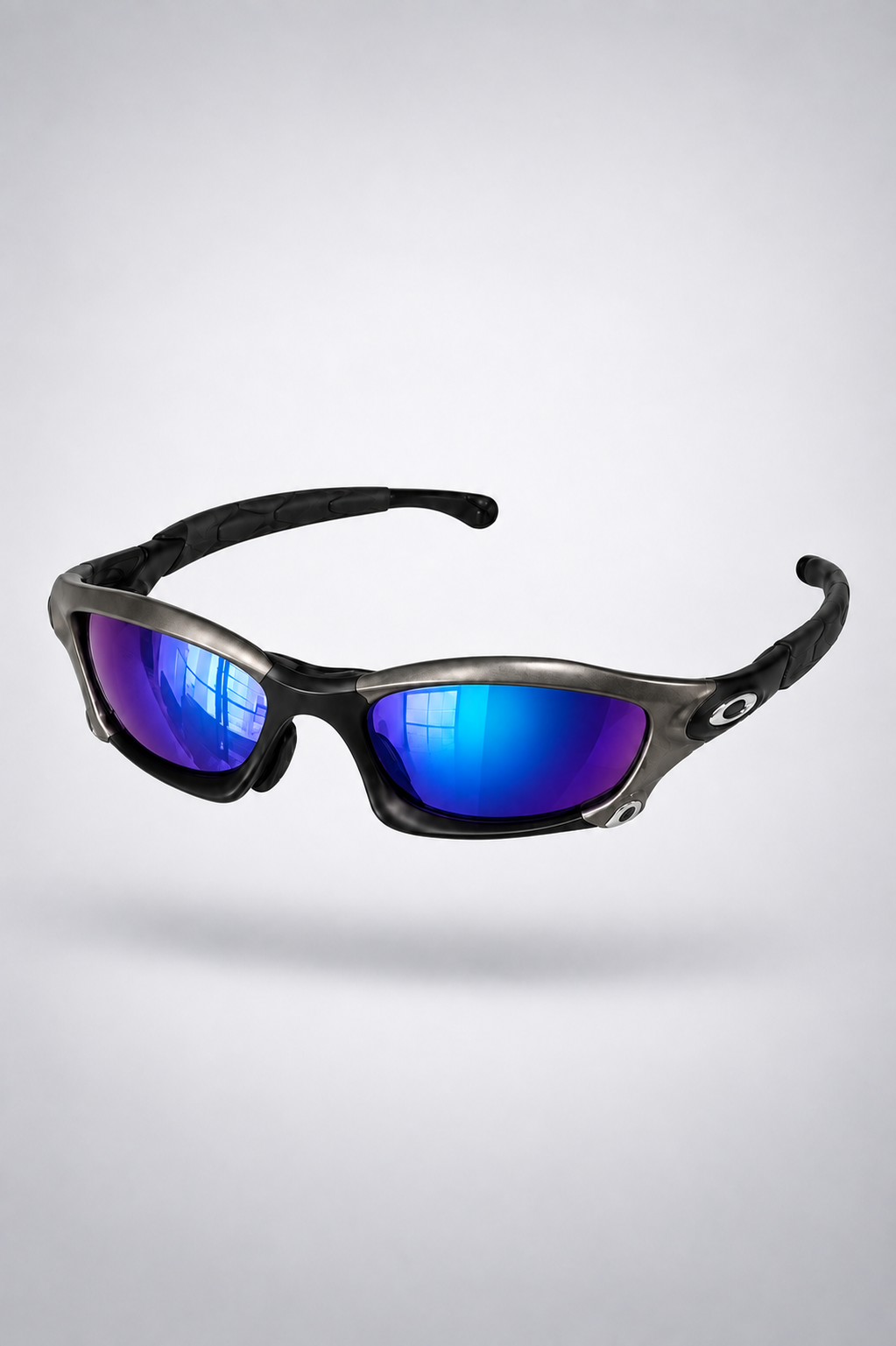 Oakley Splice Y2K — Charcoal / Blue-Purple Iridium — primary view