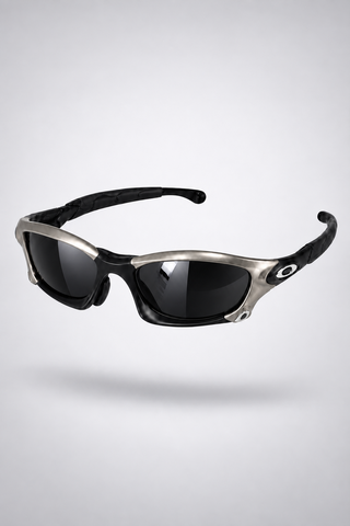 Oakley Splice Y2K — Polished Silver / Black