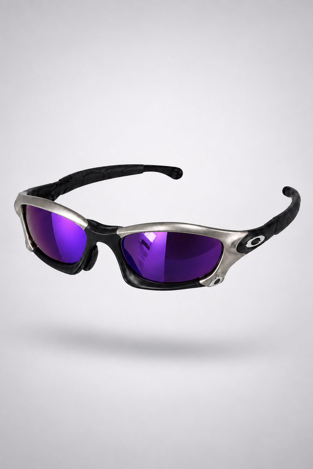 Oakley Splice Y2K — Silver / Purple — primary view
