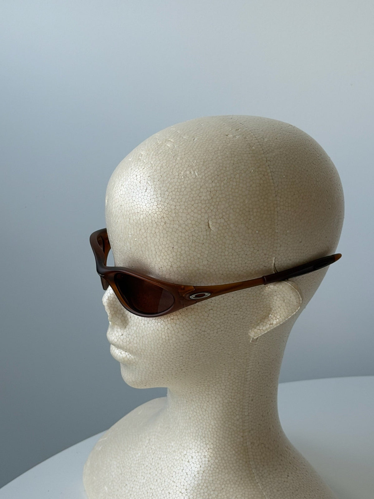 Oakley Eye Jacket Minute 1.0 Sunglasses – Transparent Brown / Brown — original product photo 2