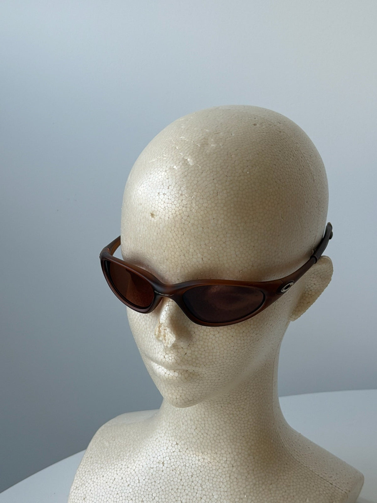 Oakley Eye Jacket Minute 1.0 Sunglasses – Transparent Brown / Brown — original product photo 10