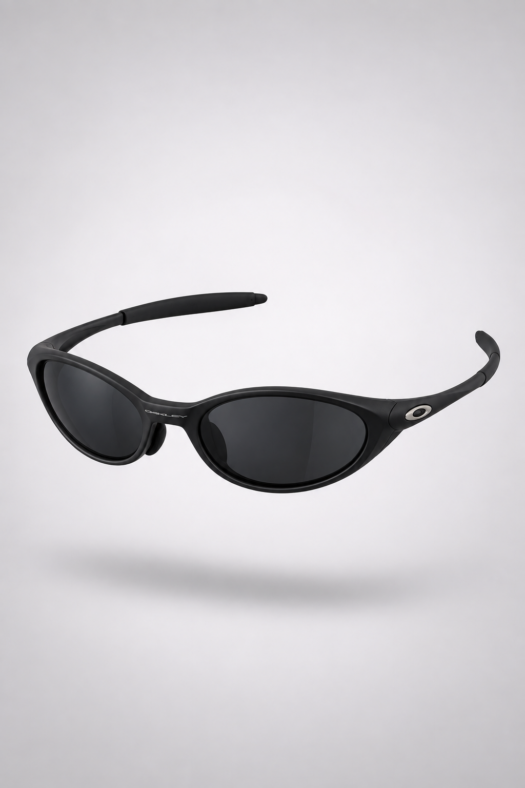 The full shape of Oakley Eye Jacket Minute 1.0 — Matte Black / Black